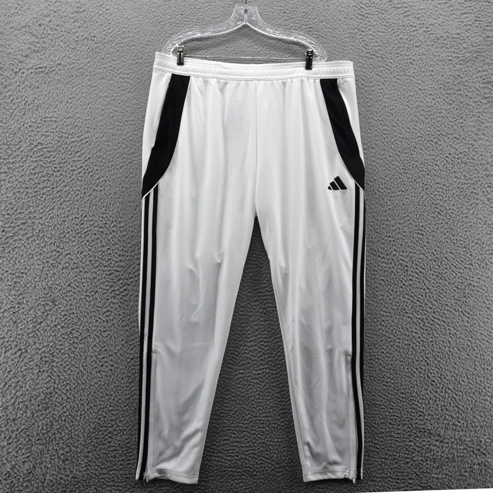 Adidas Tiro 24‎ Training Soccer Pants White Black Mens 2XL Regular Fit NEW